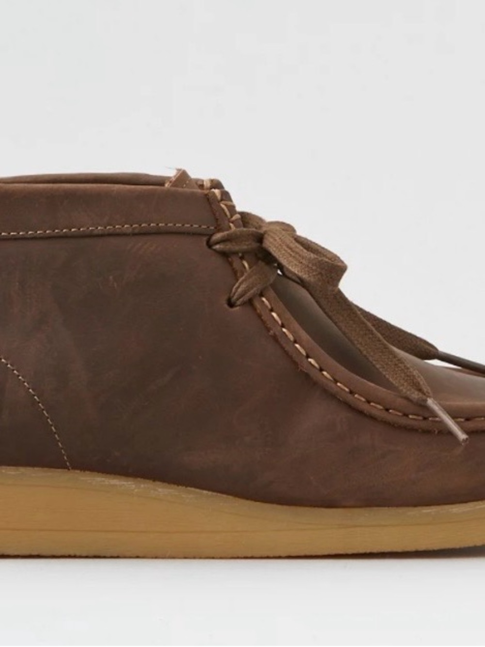 Clarks Stinson Hi Beeswax Leather Wallabee Chukka Boots Men’s 8.5M Crepe Sole - Picture 2 of 15